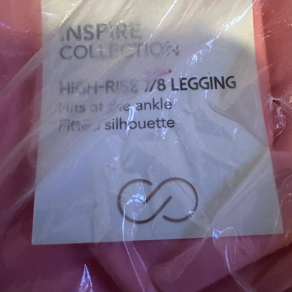 CALIA Womens Inspire High Rise 7/8 Leggings In Bubbly Pink New With Tags Size L - Picture 2 of 2